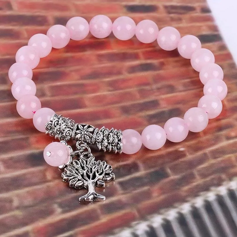 Pink Quartz Diffuser Bracelet