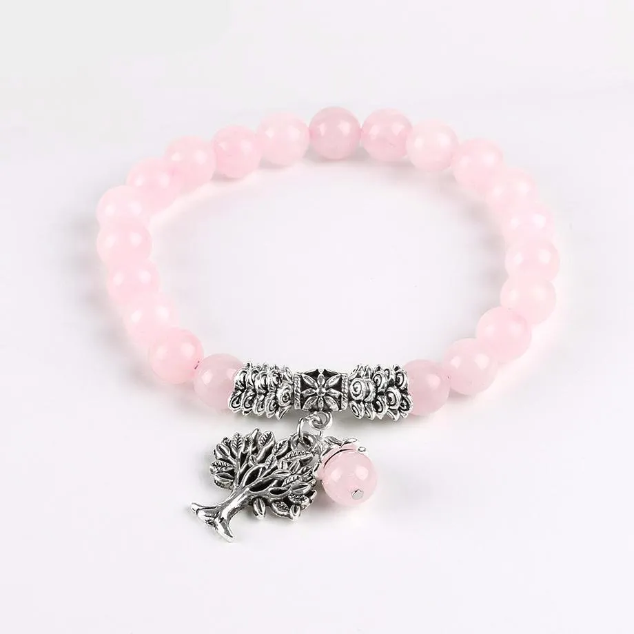 Pink Quartz Diffuser Bracelet