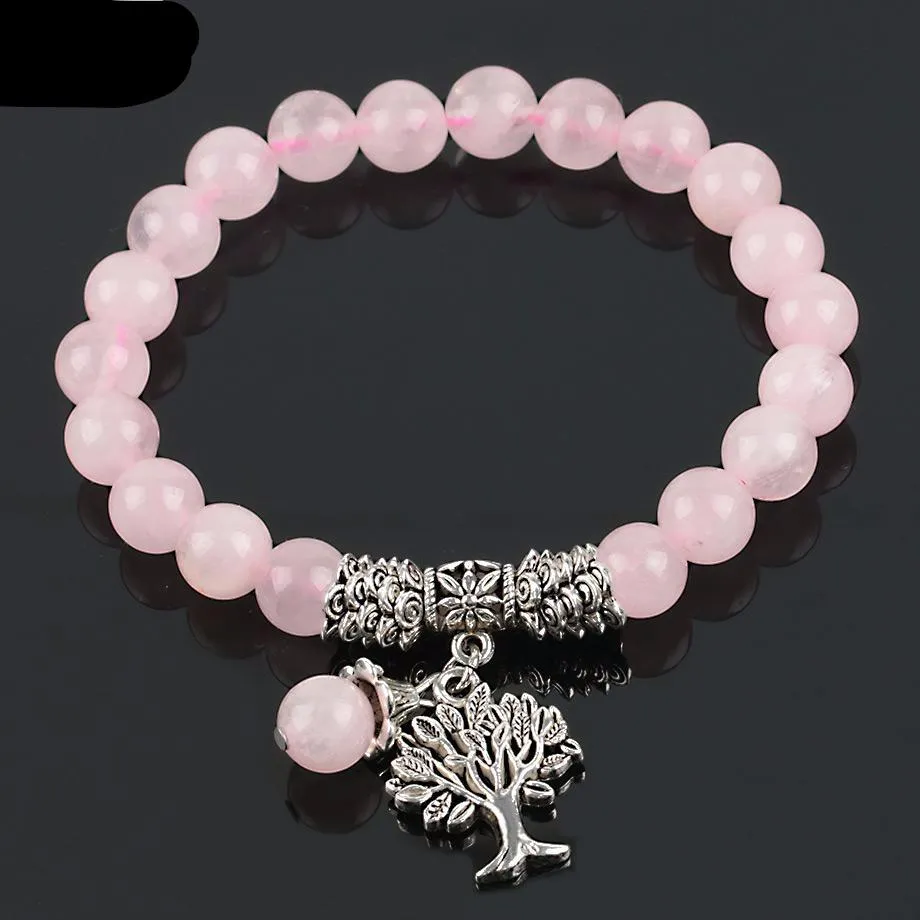 Pink Quartz Diffuser Bracelet