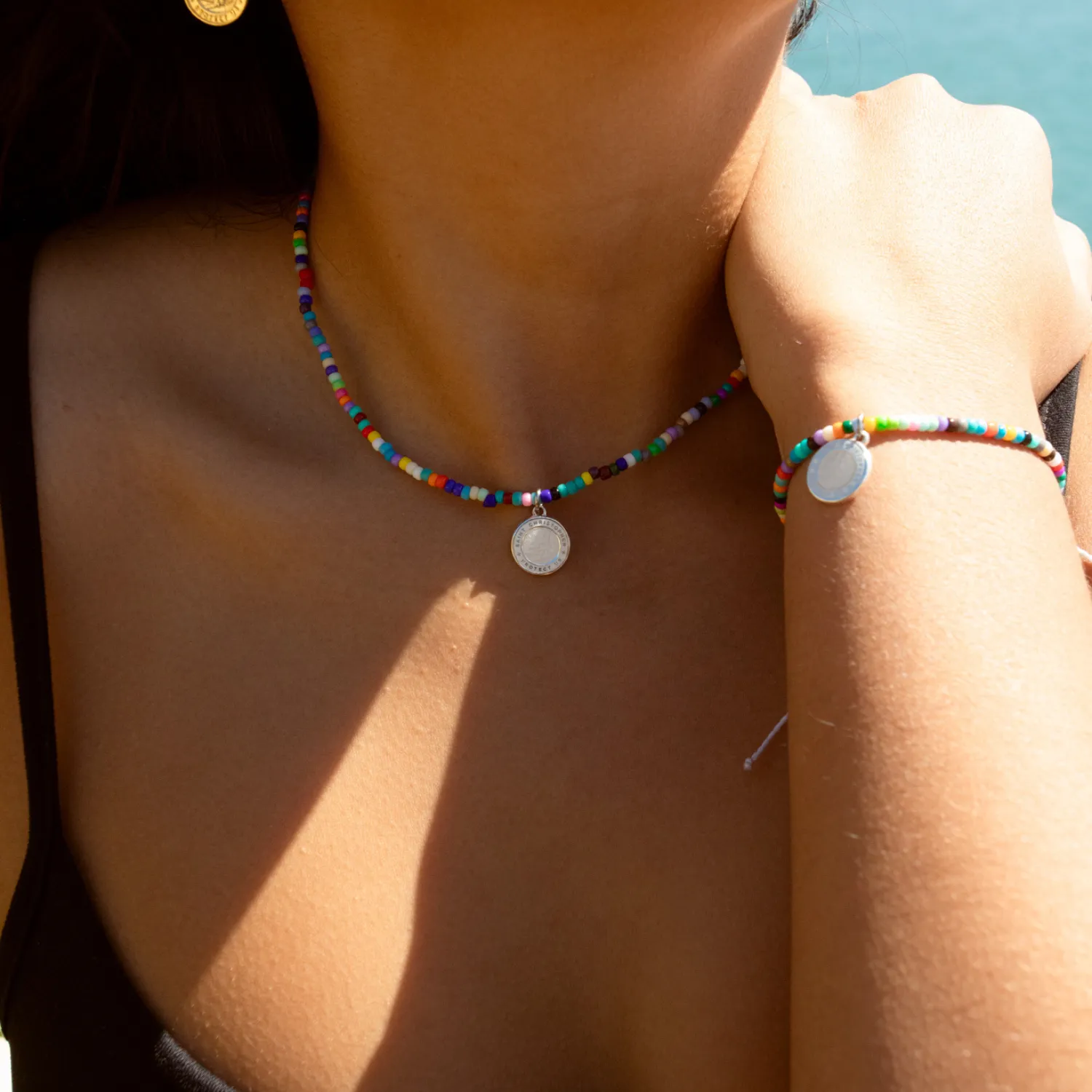 Rainbow Beaded Set