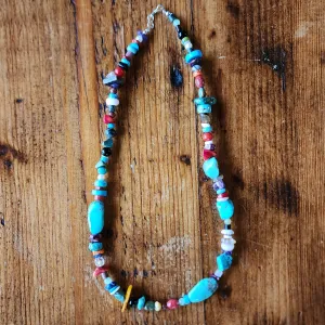 Rainbow of Stones Necklace - 18"