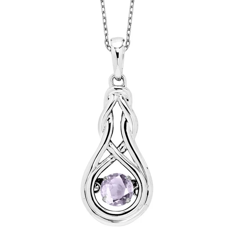 Rhythm of Love Infinity Necklace with Created Alexandrite