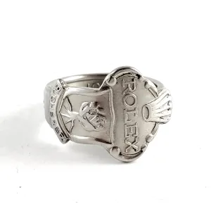 Rolex Tree St Moritz Stainless Steel Spoon Ring