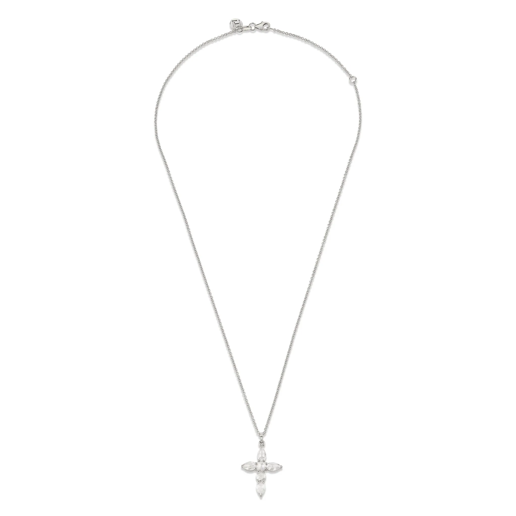 Rose Cut Diamond Faith Pendant Necklace | Ready to Ship