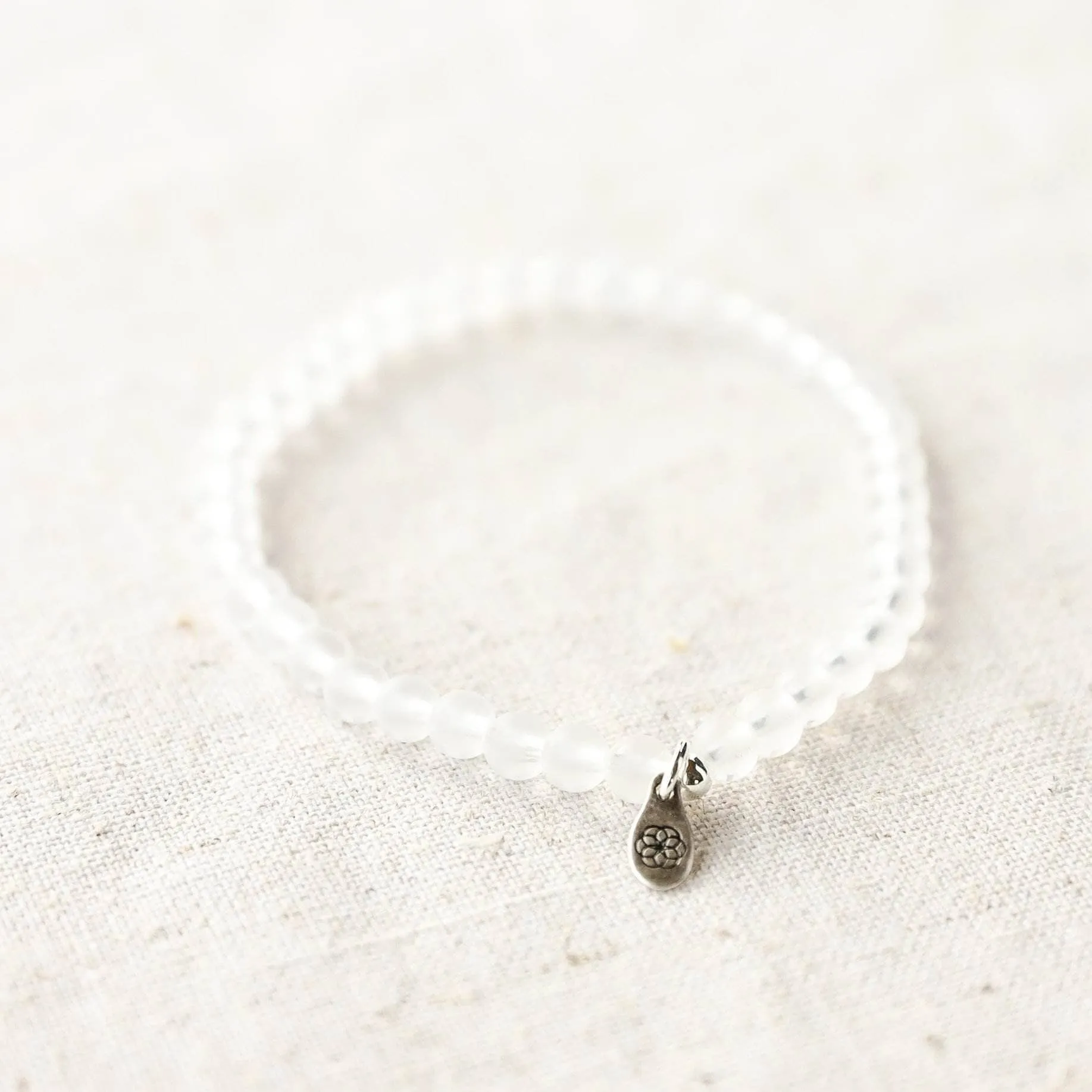 Snow Quartz Energy Bracelet by Tiny Rituals