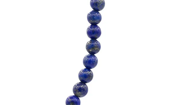 Sterling Silver 90's Style Mini Adjustable Lapis Natural Gemstone Necklace