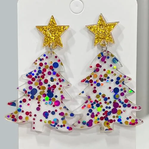 TEEK - Christmas Tree Dangle Earrings