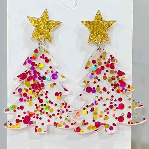 TEEK - Christmas Tree Dangle Earrings