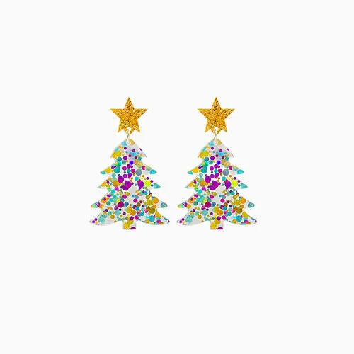 TEEK - Christmas Tree Dangle Earrings