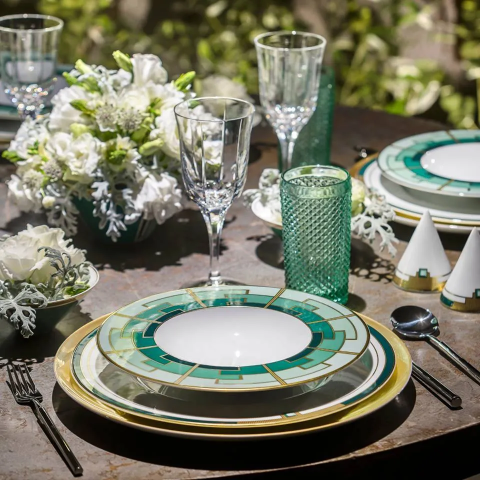 Vista Alegre Emerald 5 Piece Dinnerware Set